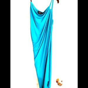 BEBE cocktail one shoulder dress